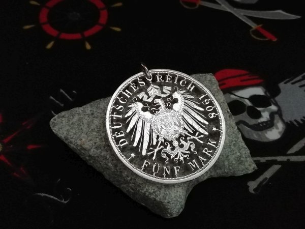 Deutsches Kaiserreich5 Mark Schrift Silber 900