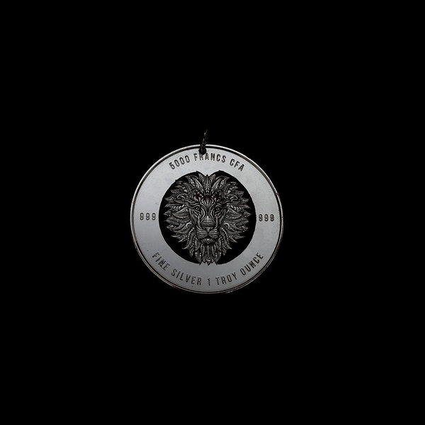 Tschad 5000 Francs Löwenkopf Silber 999