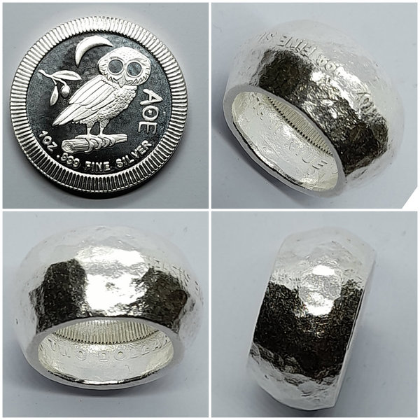 Niue Enigma Ring 2 Dollars Eule von Athen1